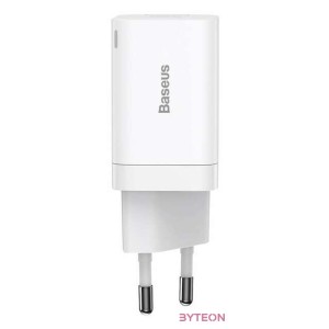 Baseus Super Si Pro gyorstöltő USB  USB-C 30W (fehér)