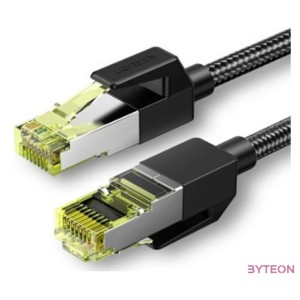 UGREEN NW150 fonott hálózati kábel, Ethernet RJ45, Cat.7, F , FTP, 1,5 m (fekete)