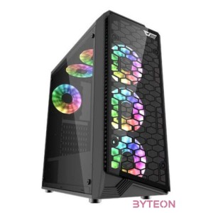 Darkflash Water Square 5 számítógépház (fekete)