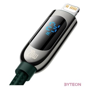 USB-C-Lightning Baseus kijelzőkábel, PD, 20 W, 2 m (zöld)