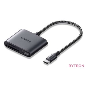 UGREEN CM387 Kártyaolvasó  USB, USB-C (fekete)