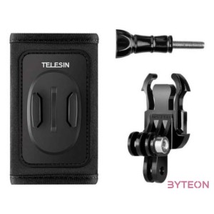 Telesin backpack strap mount kit with J-hook mount for sports cameras (GP-BPM-003)