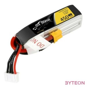 Tattu 450mAh 11.1V 75C 3S1P Hosszú akkumulátor