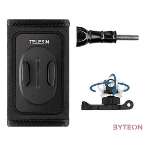 Telesin backpack strap mount kit with 360 J-hook mount for sports cameras (GP-BPM-005)