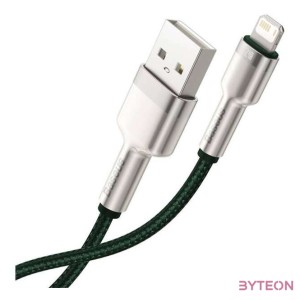 USB-kábel Lightning Baseus Cafule-hez, 2,4A, 1m (zöld)