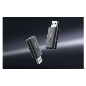 UGREEN CM523 Audio adapter, USB-A 3,5 mm-es csatlakozóra, Bluetooth 5.1 (fekete)