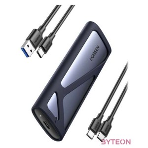 UGREEN CM400 M.2 SSD ház, NVMe, SATA, 10 Gbps, USB-C (szürke)