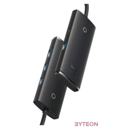 Baseus Lite Series 4 az 1-ben USB - 4x USB 3.0 hub, 1m (fekete)