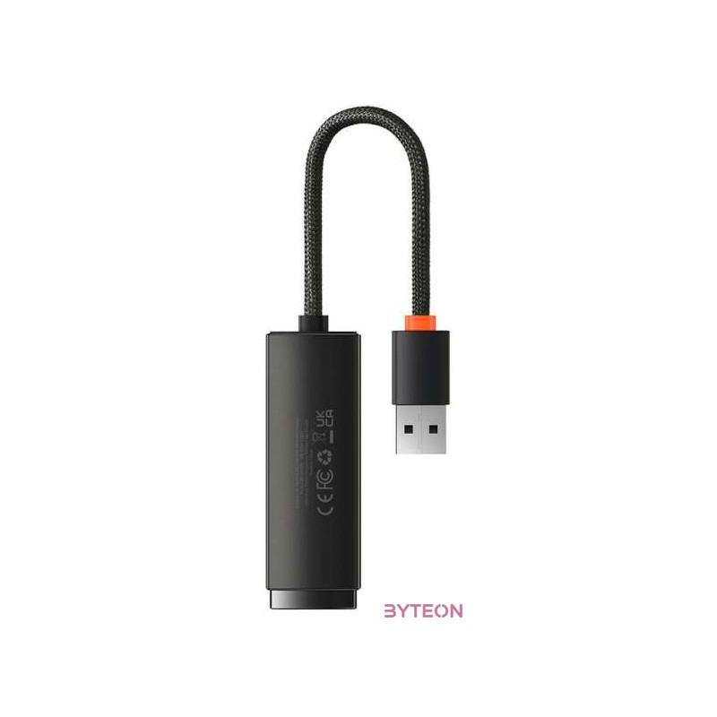 Baseus Lite Series USB  RJ45 hálózati adapter, 100Mbps (fekete)