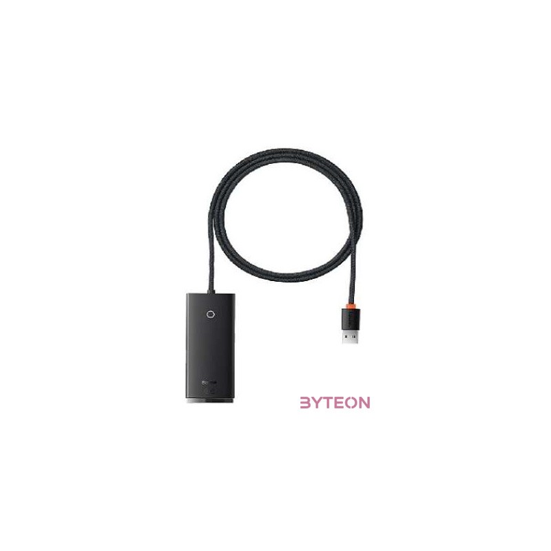 Baseus Lite Series 4 az 1-ben USB - 4x USB 3.0 hub, 25 cm (fekete)