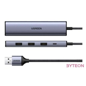Hub UGREEN 5in1 adapter, USB 4x USB 3.0-ra