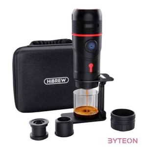 3 az 1-ben hordozható kávéfőző 15 bar nyomással adapterrel és tokkal 80W HiBREW H4-premium