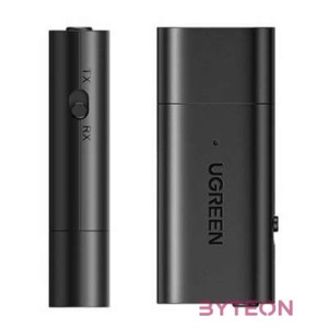 UGREEN CM523 Audio adapter, USB-A 3,5 mm-es csatlakozóra, Bluetooth 5.1 (fekete)