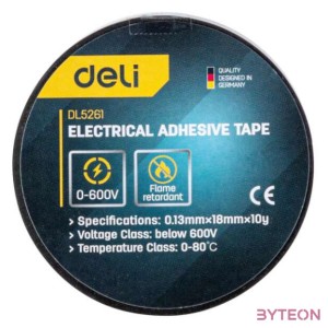 Elektromos szigetelőszalag Deli Tools EDL5261, 10m