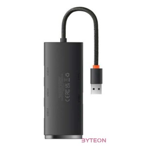 Baseus Lite Series 4 az 1-ben USB - 4x USB 3.0 hub, 25 cm (fekete)
