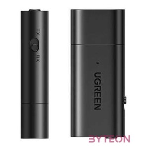 UGREEN CM523 Audio adapter, USB-A 3,5 mm-es csatlakozóra, Bluetooth 5.1 (fekete)