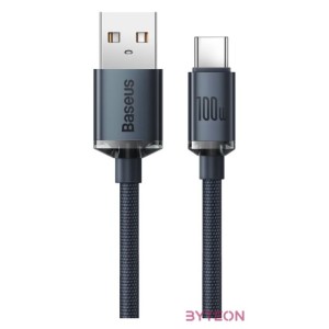 USB-kábel a USB-C Baseus Crystal Shine, 100W, 1.2m (Fekete)