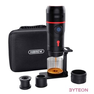 3 az 1-ben hordozható kávéfőző 15 bar nyomással adapterrel és tokkal 80W HiBREW H4-premium