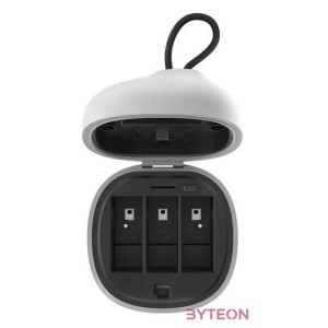 Allin box Telesin vízálló hármas töltő GoPro Hero 9 , Hero 10  2 akkumulátorhoz (GP-BTR-905-GY-B)