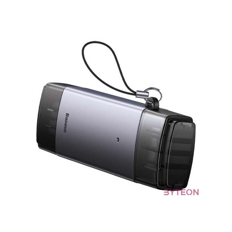 Baseus Lite Series SD,TF memóriakártya olvasó, USB  USB-C (szürke)