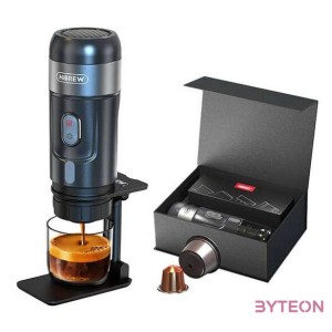 HiBREW H4A-premium  3 az 1-ben hordozható kávéfőző adapterrel és tokkal, 15 bar, 80W