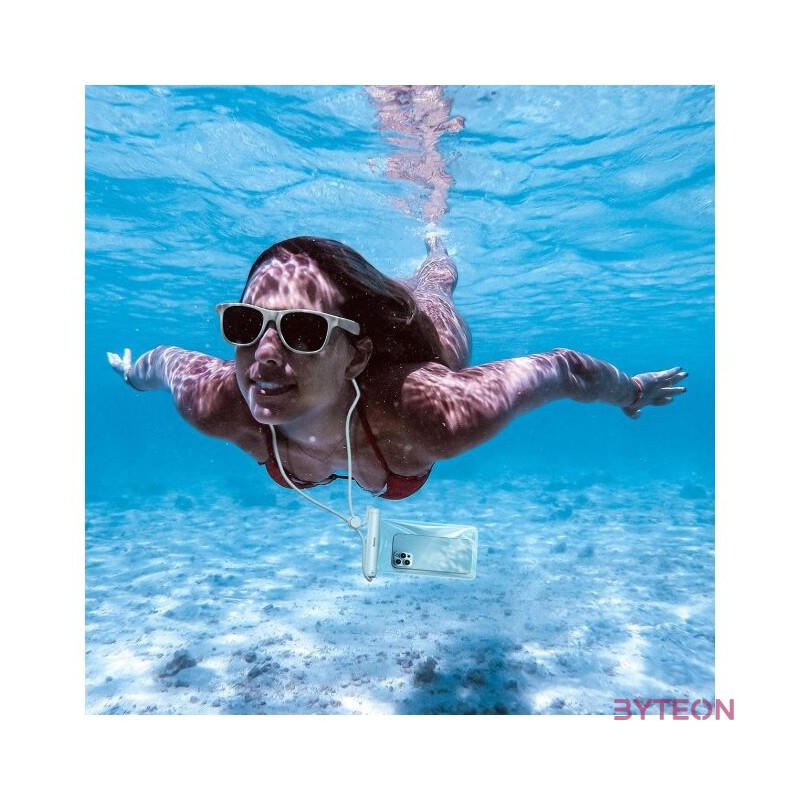 Baseus Cylinder univerzális vízálló tok okostelefonokhoz (fehér)