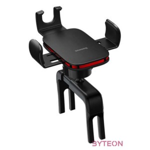 Baseus Metal Age II gravitational car phone holder to round ventilation grid (black)