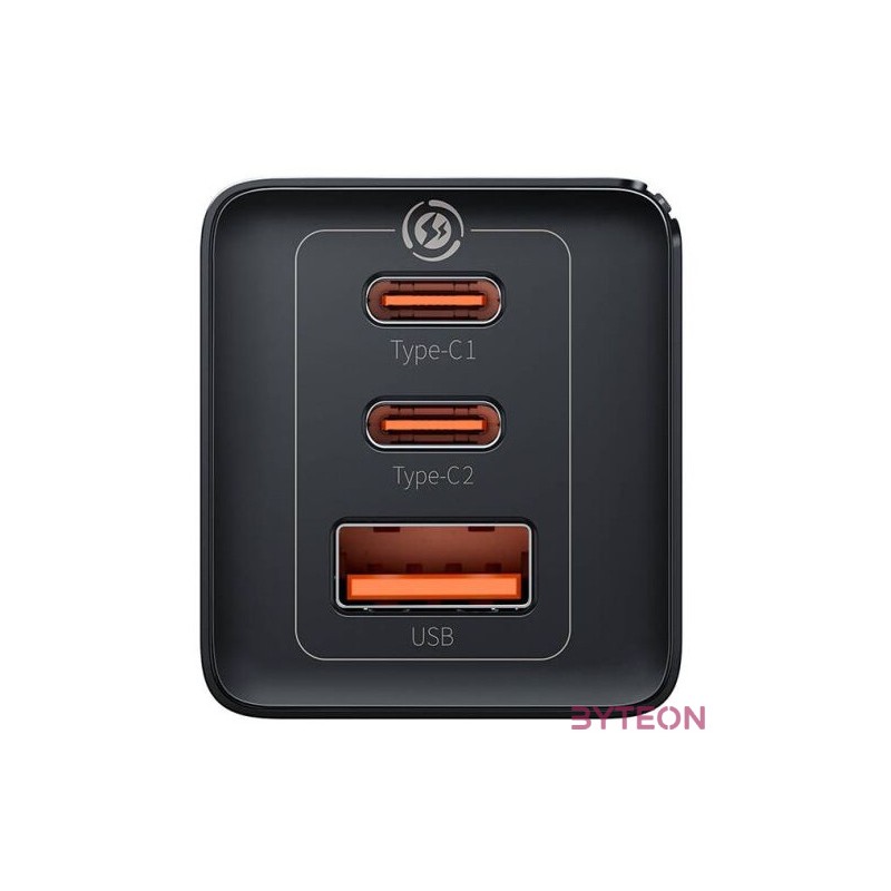 Baseus GaN5 Pro wall charger 2xUSB-C  USB, 65W (black)