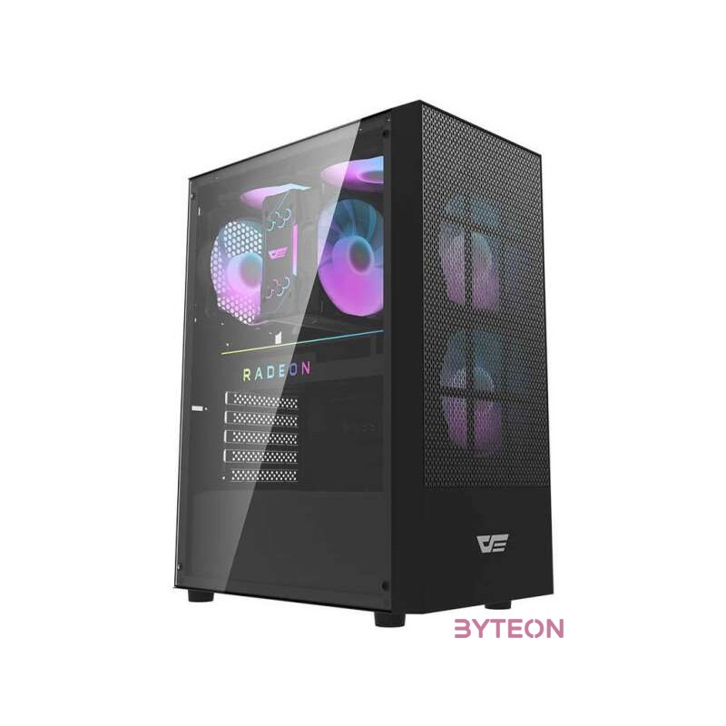 Darkflash A290 Gépház 3 ventillátorral (fekete)