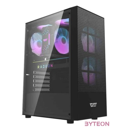 Darkflash A290 Gépház 3 ventillátorral (fekete)