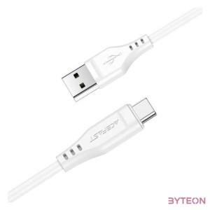 USB to USB-C Acefast C3-04 cable, 1.2m (white)
