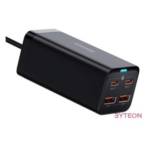 Baseus GaN3 Pro wall charger 2xUSB-C  2xUSB, 100W (black)