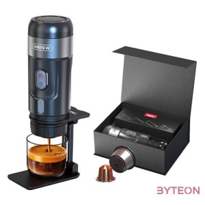 HiBREW H4A-premium  3 az 1-ben hordozható kávéfőző adapterrel és tokkal, 15 bar, 80W