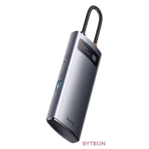 Baseus Metal Gleam Series 4 az 1-ben hub elosztó, USB-C - 4x USB 3.0