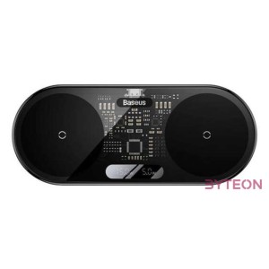 Baseus Digital LED Display Kettős Qi vezeték nélküli töltő, 20W