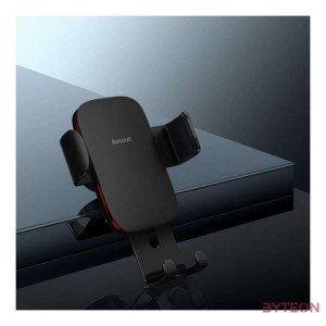 Baseus Metal Age II gravitational car phone holder to round ventilation grid (black)