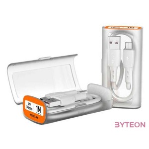 USB-Micro USB kábel Vipfan X06, 3A, 1m (fehér)