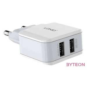 Wall charger LDNIO A2202, 2x USB, 12W (white)