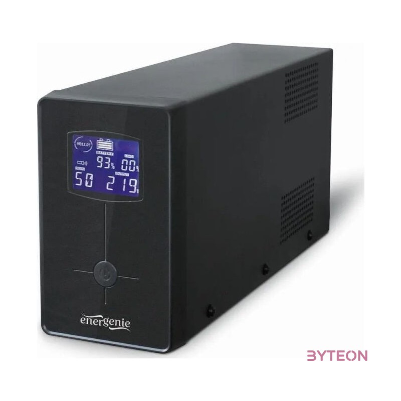 ENERGENIE EG-UPS-035 UPS with USB and LCD display 2000VA 2x Schuko  3x IEC socket black