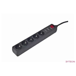 ENERGENIE SPG5-C-10 Surge protector 5 sockets Schuko 3m black