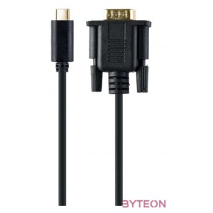 GEMBIRD USB-C to VGA-M adapter 2m black blister
