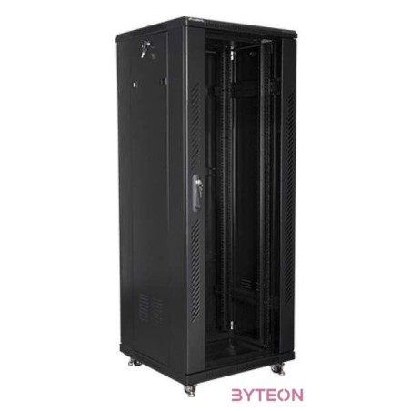 LANBERG FF01-6632-12B-kpl free-standing rack 19 demounted flat pack 32U,600x600mm black