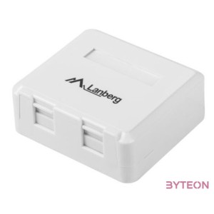 LANBERG OK1-0002-W Surface-mount box for keystone 2 port