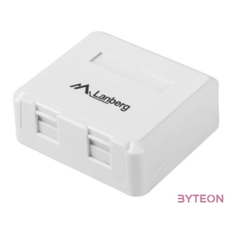 LANBERG OK1-0002-W Surface-mount box for keystone 2 port