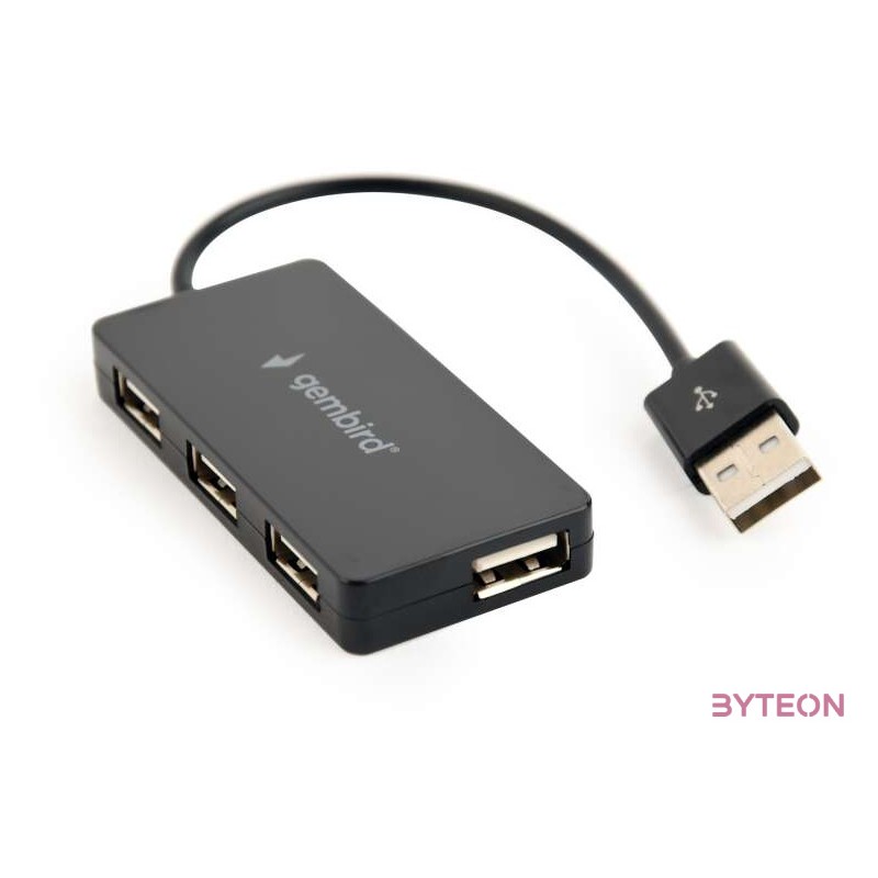 GEMBIRD USB 2.0 4-port hub black