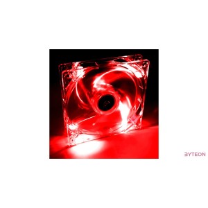 Akyga 120mm - Piros led, átlátszó