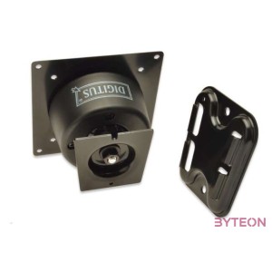 DIGITUS TFT Wall Mount VESA Standard 75x75  100x100 max.15Kg Wall Mount black 35 degrees swivel and 360 degrees rotateable