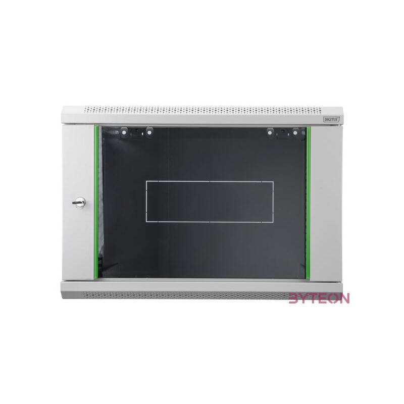 DIGITUS 19inch Wall Cabinet 9HE SoHoline RAL7035 grey without tray 505x600x450mm