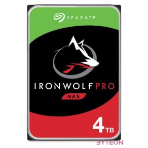 SEAGATE Ironwolf PRO Enterprise NAS HDD 4TB 7200rpm 6Gb,s SATA 256MB cache 8.9cm 3.5inch 24x7 for NAS RAID Rackmount systems BLK