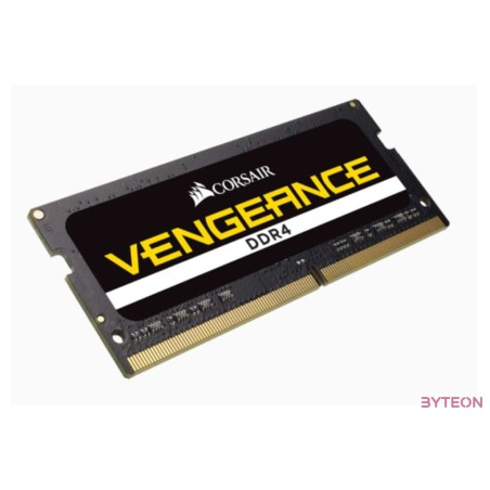 CORSAIR VENGEANCE DDR4 16GB 1x16GB 3200MHz SODIMM Unbuffered 22-22-22-53 Black PCB 1.2V